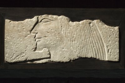 浮彫の断片、5-6王朝、2454-2140 BC（石灰岩） 作： Old Kingdom Egyptian