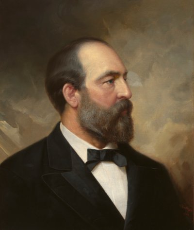 ジェームズ・ガーフィールド、1881年。 作： Ole Peter Hansen Balling