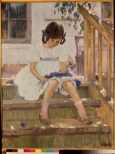 ブルーベリーと少女 作： Olga Lyudvigovna Della Vos Kardovskaya