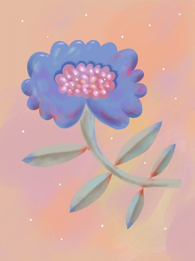 輝くファンタジーの花 作： 