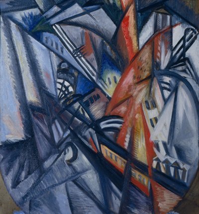 市の火、1913 作： Olga Rozanova