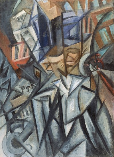 ボリュームのストリート分析、1913年の男 作： Olga Rozanova