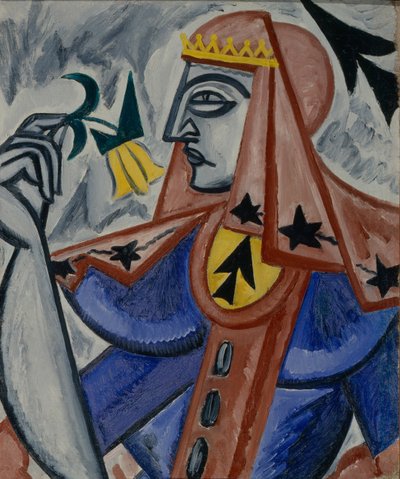 スペードの女王、1913-1914 作： Olga Rozanova