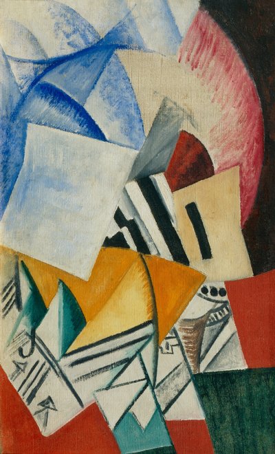 食器棚、1918 作： Olga Rozanova