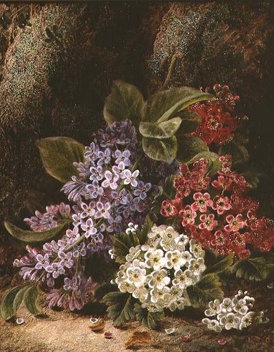 花のある静物画 作： Oliver Clare