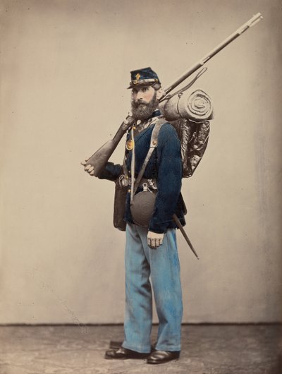 疲労、行進命令、1866年。 作： Oliver H. Willard.