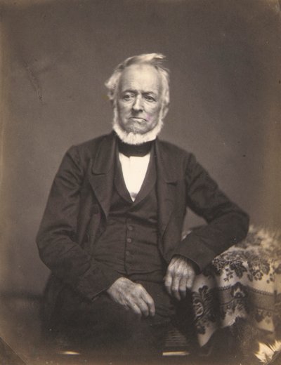 白髪の紳士の肖像 作： Oliver H. Willard