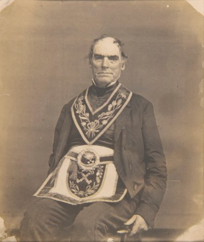 メーソンに身を包んだ男の肖像 作： Oliver H. Willard