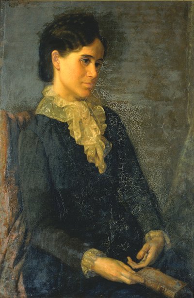 ヘスター マリアン ウェイト レイ、芸術家の妻の肖像、1880 年。 作： Oliver Ingraham Lay