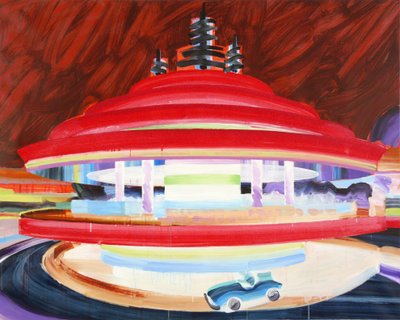 Autopia、2016年（キャンバスにアクリル絵の具） 作： Olivier Morel