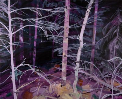 Forêt-noire10、2019（キャンバスにアクリル絵の具） 作： Olivier Morel
