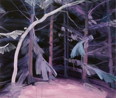 Forêt-noire2、2017（キャンバスにアクリル絵の具） 作： Olivier Morel
