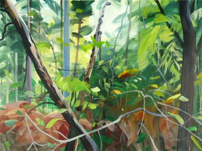 Forêt10、2015（キャンバスにアクリル絵の具） 作： Olivier Morel