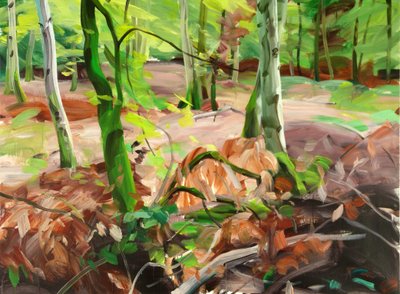 Forêt11,2015（キャンバスにアクリル絵の具） 作： Olivier Morel