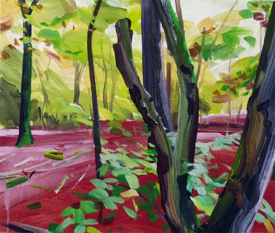 Forêt16,2017（キャンバスにアクリル絵の具） 作： Olivier Morel