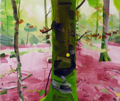 Forêt18、2017（キャンバスにアクリル絵の具） 作： Olivier Morel