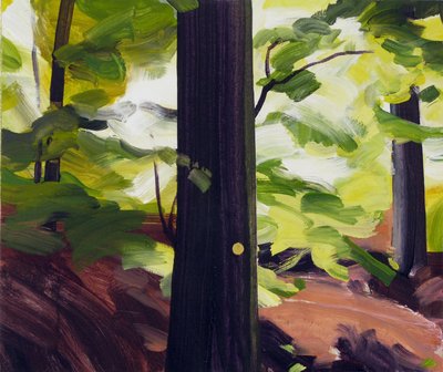 Forêt19、2017（キャンバスにアクリル絵の具） 作： Olivier Morel