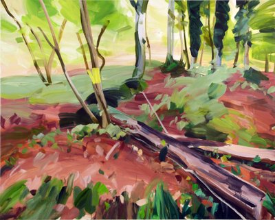 Forêt25、2017（キャンバスにアクリル絵の具） 作： Olivier Morel