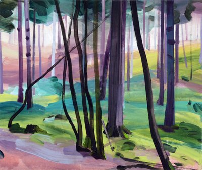 Forêt26、2017（キャンバスにアクリル絵の具） 作： Olivier Morel