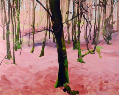 Forêt29,2017（キャンバスにアクリル絵の具） 作： Olivier Morel
