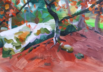 Forêt31,2018（キャンバスにアクリル絵の具） 作： Olivier Morel