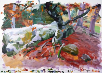 Forêt36、2018（キャンバスにアクリル絵の具） 作： Olivier Morel
