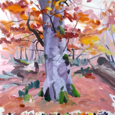 Forêt40、2018（キャンバスにアクリル絵の具） 作： Olivier Morel