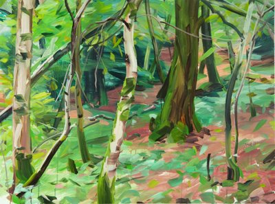 Forêt6、2015（キャンバスにアクリル絵の具） 作： Olivier Morel