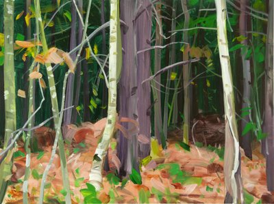 Forêt7、2015（キャンバスにアクリル絵の具） 作： Olivier Morel