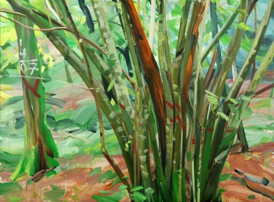 Forêt8le-9-janvier-2015、2015（キャンバスにアクリル絵の具） 作： Olivier Morel