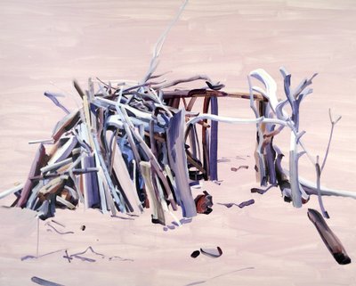 Maison01、2015（キャンバスにアクリル） 作： Olivier Morel