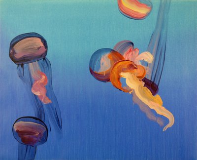 Méduses 14, 2013（アクリル、キャンバス） 作： Olivier Morel