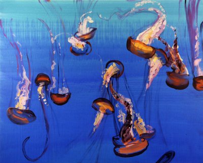 Méduses, 2012 （アクリル、キャンバス） 作： Olivier Morel