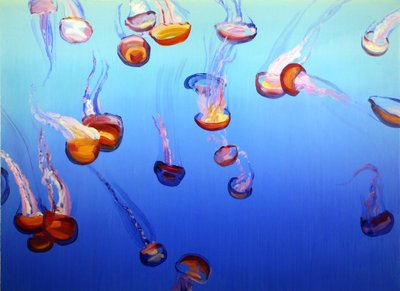 Méduses 2, 2012 （アクリル、キャンバス） 作： Olivier Morel