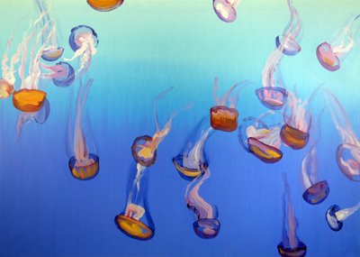 Méduses 3, 2012 （アクリル、キャンバス） 作： Olivier Morel