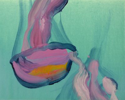 Méduses 8, 2013（アクリル、キャンバス） 作： Olivier Morel