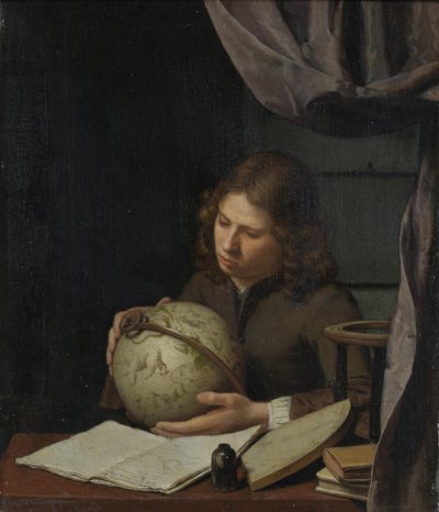 若い天文学者、1685年頃 作： Olivier van Deuren
