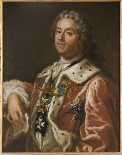 Comyte Charles Gustave de Tessin - カール・グスタフ・テッシン（1695-1770）の肖像、アレーニウス、オロフ（1700-1766）作。油彩・キャンバス 作： Olof Arenius