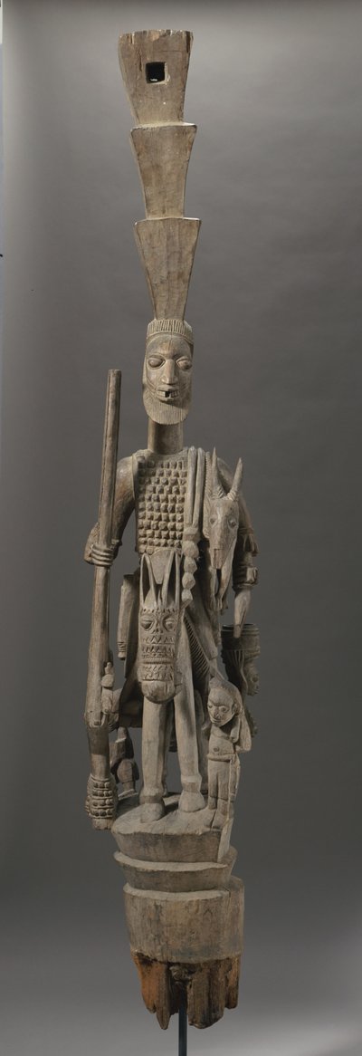 ナイジェリア、ヨルバ・ベランダ・ポスト（木材 作： Olowe of Ise