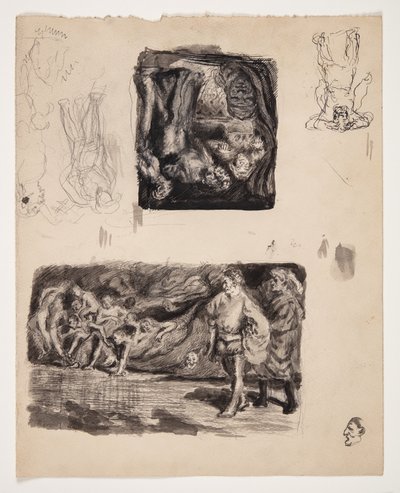 文学的なモチーフとゆるい人物画 作： Oluf Hartmann