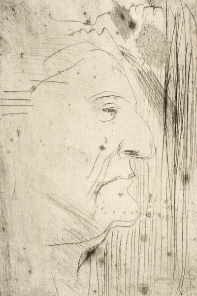 アーティストの母親の肖像 作： Oluf Hartmann
