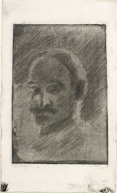 画家 Henrik Schouboe の肖像 作： Oluf Hartmann