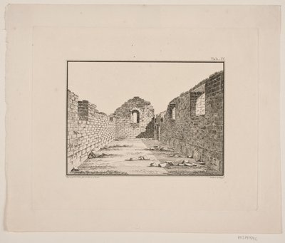グリーンランドの教会遺跡。 W.A.のイラスト グラ。 グリーンランド東海岸への調査旅行 作： Oluf Olufsen Bagge