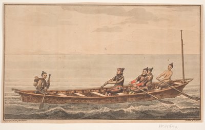 妻のボート W.A.のイラスト グラ。 グリーンランド東海岸への調査旅行 作： Oluf Olufsen Bagge