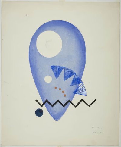 ブルーフラワー（青い花） 作： 恩地孝四郎