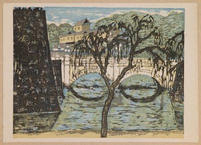 「東京の思い出」シリーズより 二重橋 作： Onchi Kôshirô