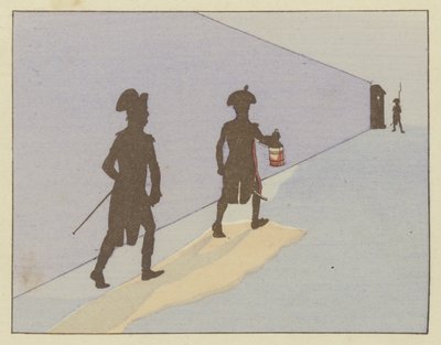 1785年、ヴァランス中尉、ナポレオンは毎日夜間パトロールを行いました 作： Onfray de Breville Job
