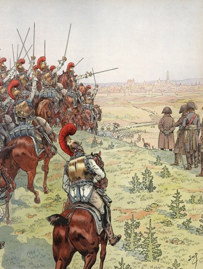 ナポレオン、ボロジノの戦いの前、1812年9月7日 作： Onfray de Breville Job