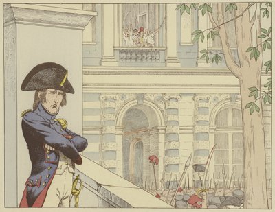 ナポレオンは1792年6月20日、ルイ16世を2度目に見ます 作： Onfray de Breville Job