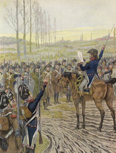 1805年のライン川のキャンペーン中に一部の部隊に読まれたナポレオンの言葉 作： Onfray de Breville Job